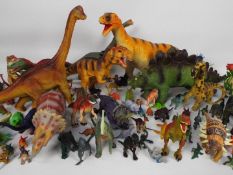 Unbranded - A collection of over 150 dinosaurs of all shapes and sizes including Stegosaurus,