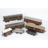 Bing - Marklin - MLDL - Bassett Lowke - 7 x items of rolling stock, 2 x Marklin coaches,