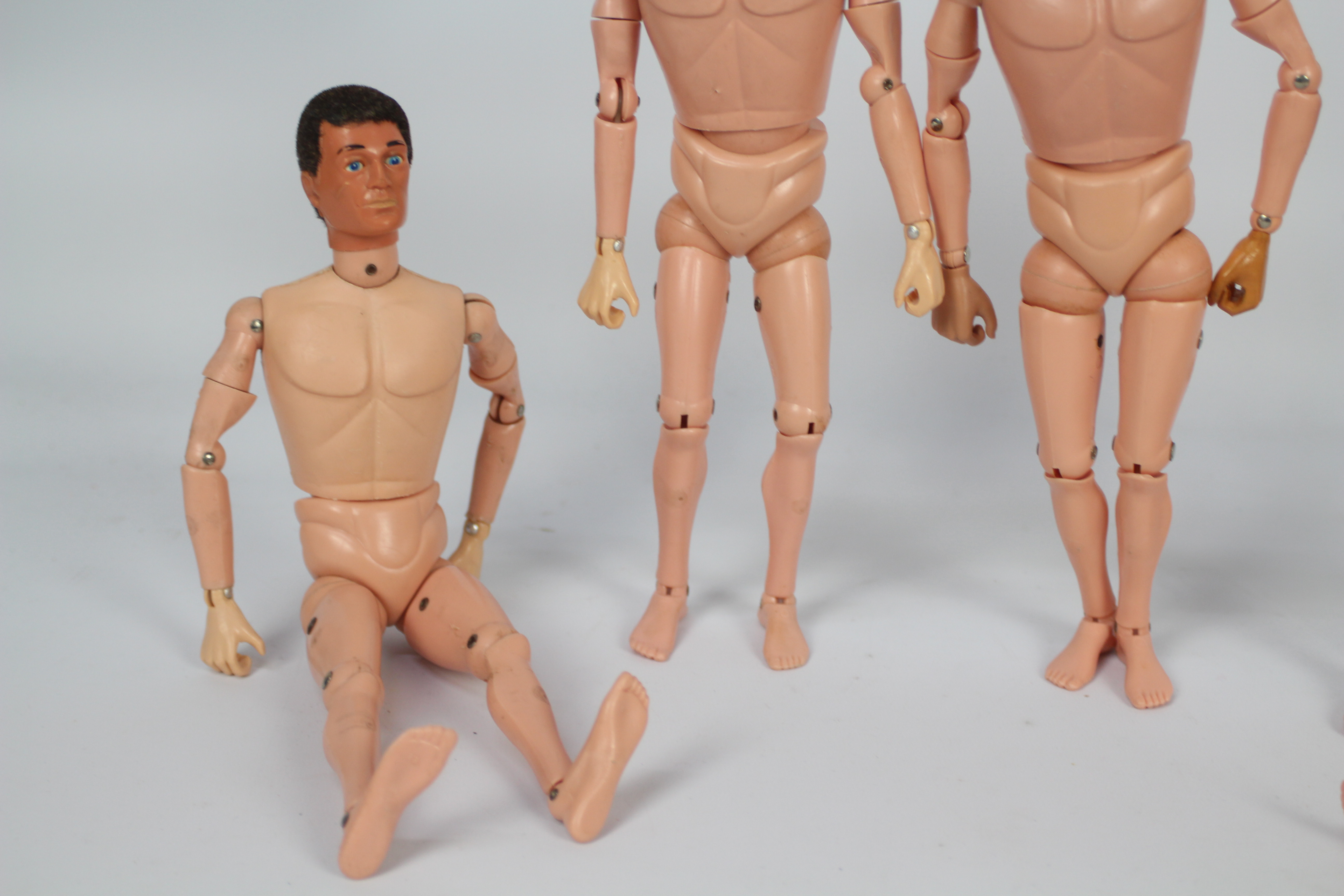 Palitoy, Action Man - Five naked Palitoy Action Man Eagle-Eye figures. - Image 3 of 4