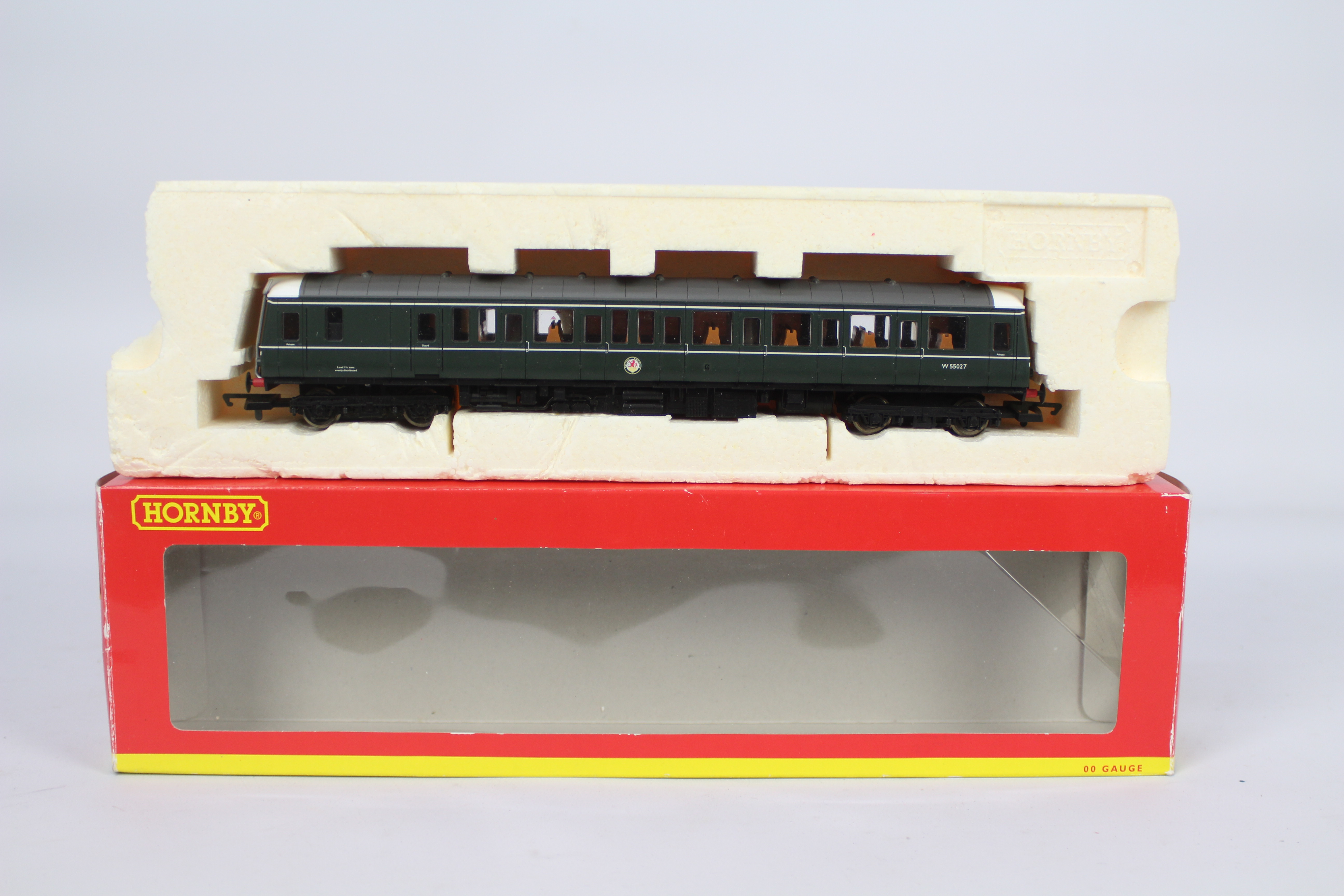 Hornby - an OO gauge single car DMU (bubble car) class 121 op no W55027 in BR green livery, - Image 2 of 3