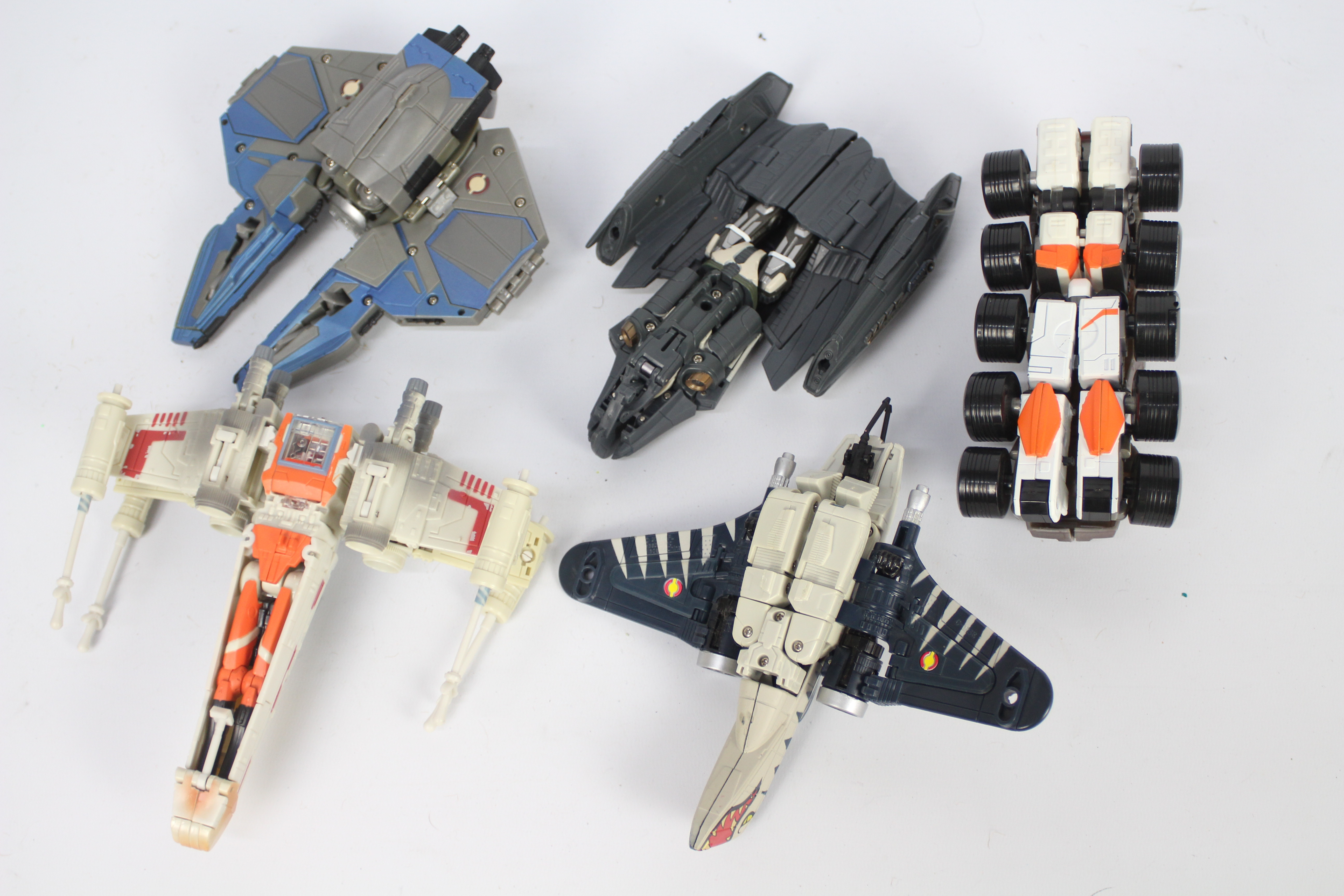 Hasbro - Star Wars - 5 x unboxed vehicles, Turbo Tank, Obi-Wan's Jedi Star Fighter, - Image 5 of 5