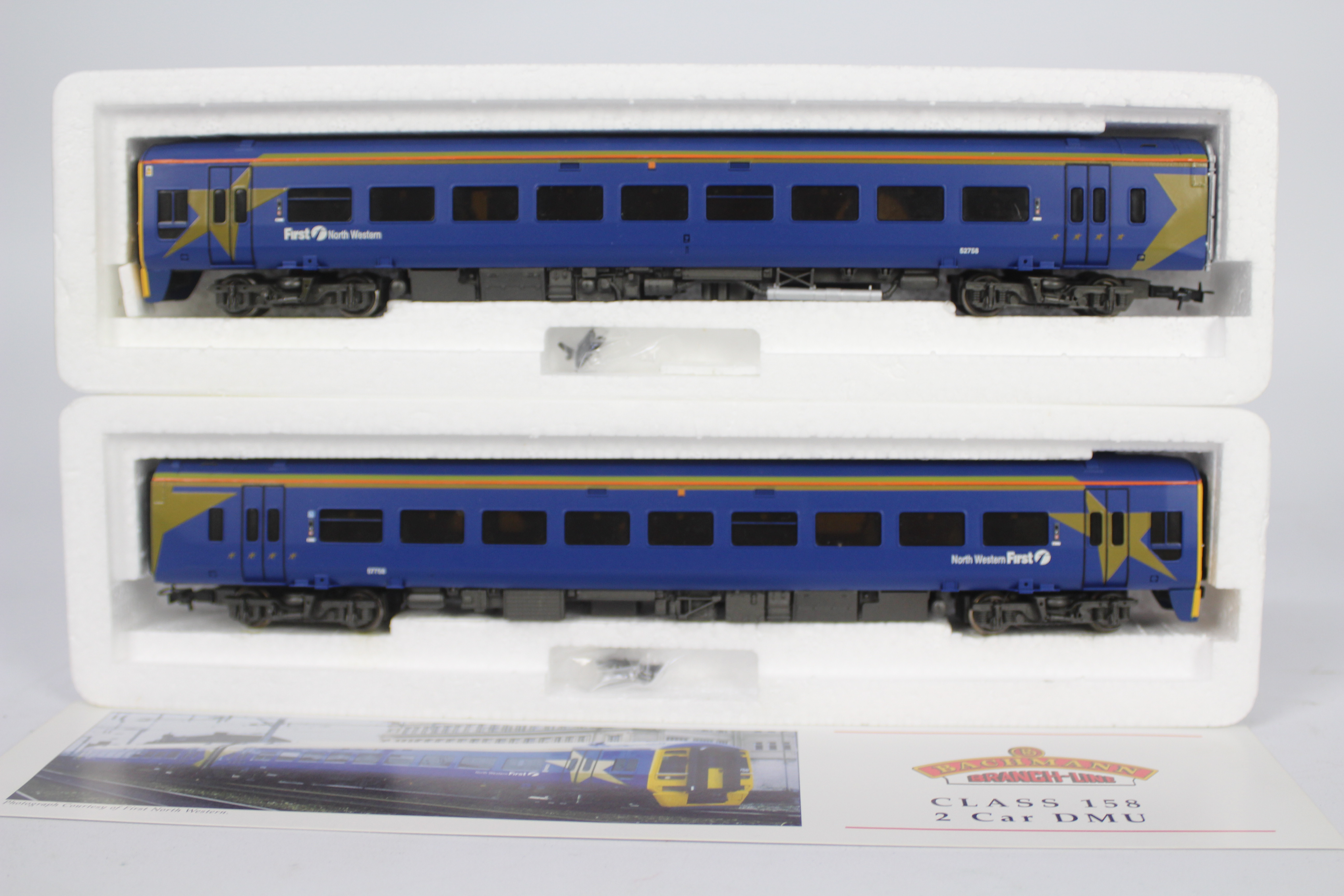 Bachmann - A boxed OO gauge Class 158 Diesel Multiple Unit in First Western livery # 31-505. - Image 3 of 3