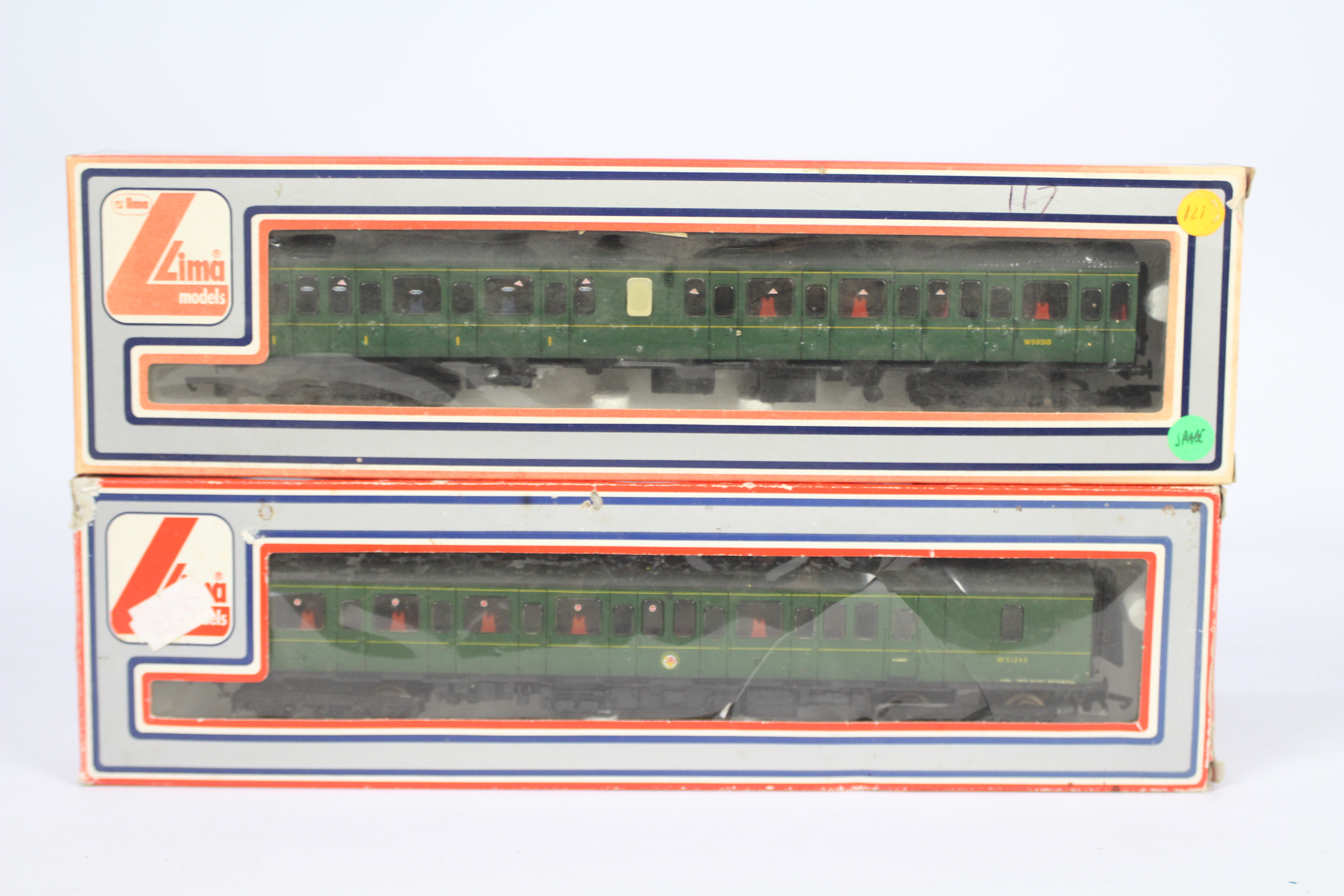 Lima - an OO two-car unit, class 117 diesel electric locomotive, op no W51342 and coach W59518,