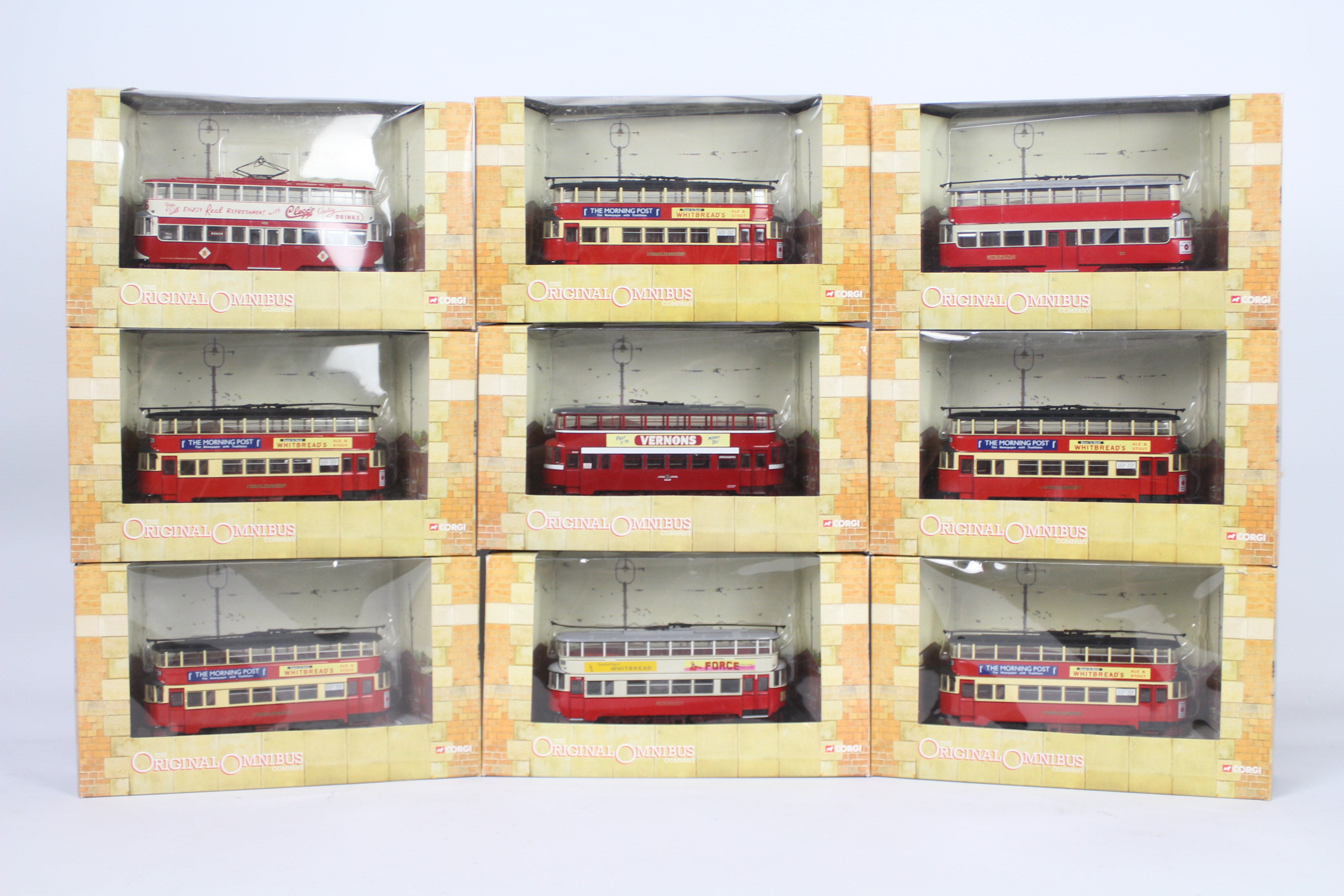 Corgi - Original Omnibus - 9 x boxed Feltham Tram models in 1:76 scale including one in Sunderland - Image 2 of 5