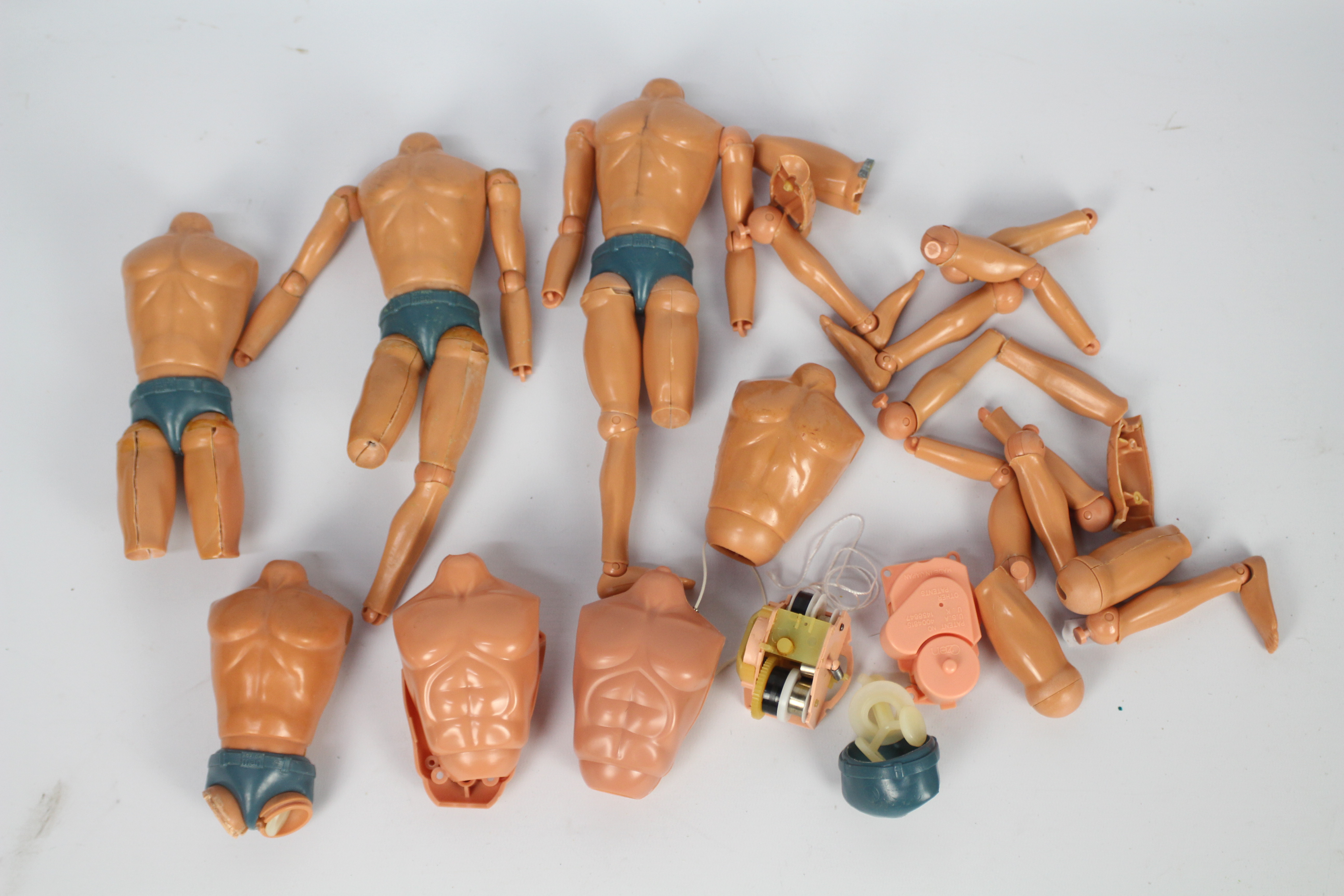 Palitoy, Hasbro, Action Man - A collection of Action Man body parts.