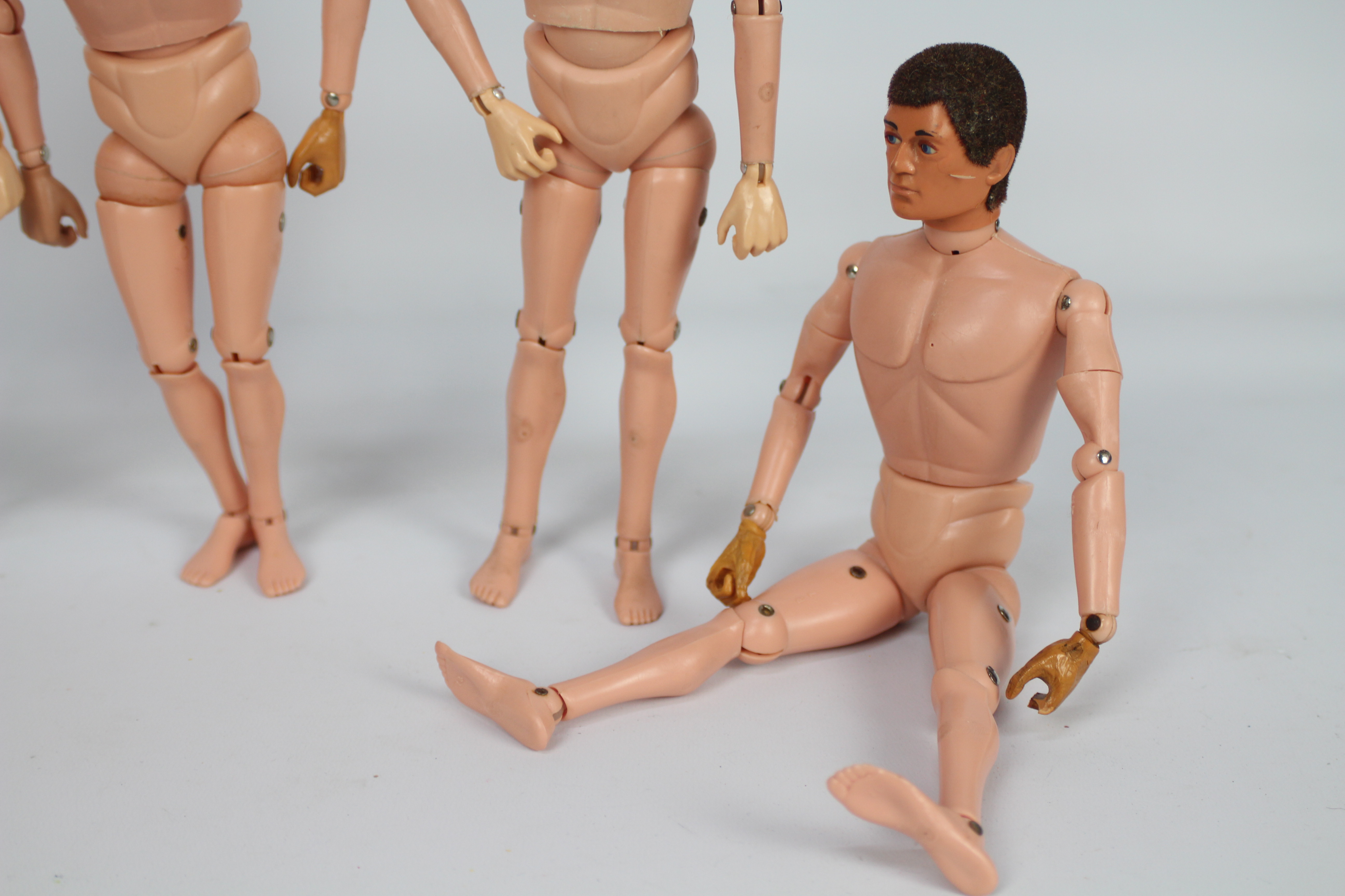 Palitoy, Action Man - Five naked Palitoy Action Man Eagle-Eye figures. - Image 4 of 4