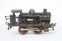 Hornby - MLDL - A rare early 1920s MLDL branded clockwork O gauge 0-4-0 tank engine named Zulu.