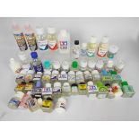 Humbrol, Tamiya, Revell, Others - Approximately 50 bottle of model making thinners, varnishes,