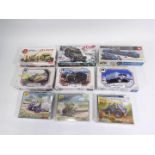 Airfix, JB Models, Zvezda, Other - Nine boxed mainly 1:72 scale military vehicle plastic model kits.