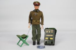 Palitoy, Action Man - A Palitoy Action Man in Field Commander outfit with Field Radio.