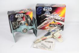 Kenner - Star Wars - 2 x boxed craft, Electronic X-Wing Fighter # 69780 and Tie Fighter # 69775.