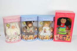 Anne Geddes - 4 x boxed dolls, one from the Baby Bunnies Collection,