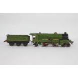 Hornby - An O gauge 6 volt electric Flying Scotsman loco with the early style Rail Tender.