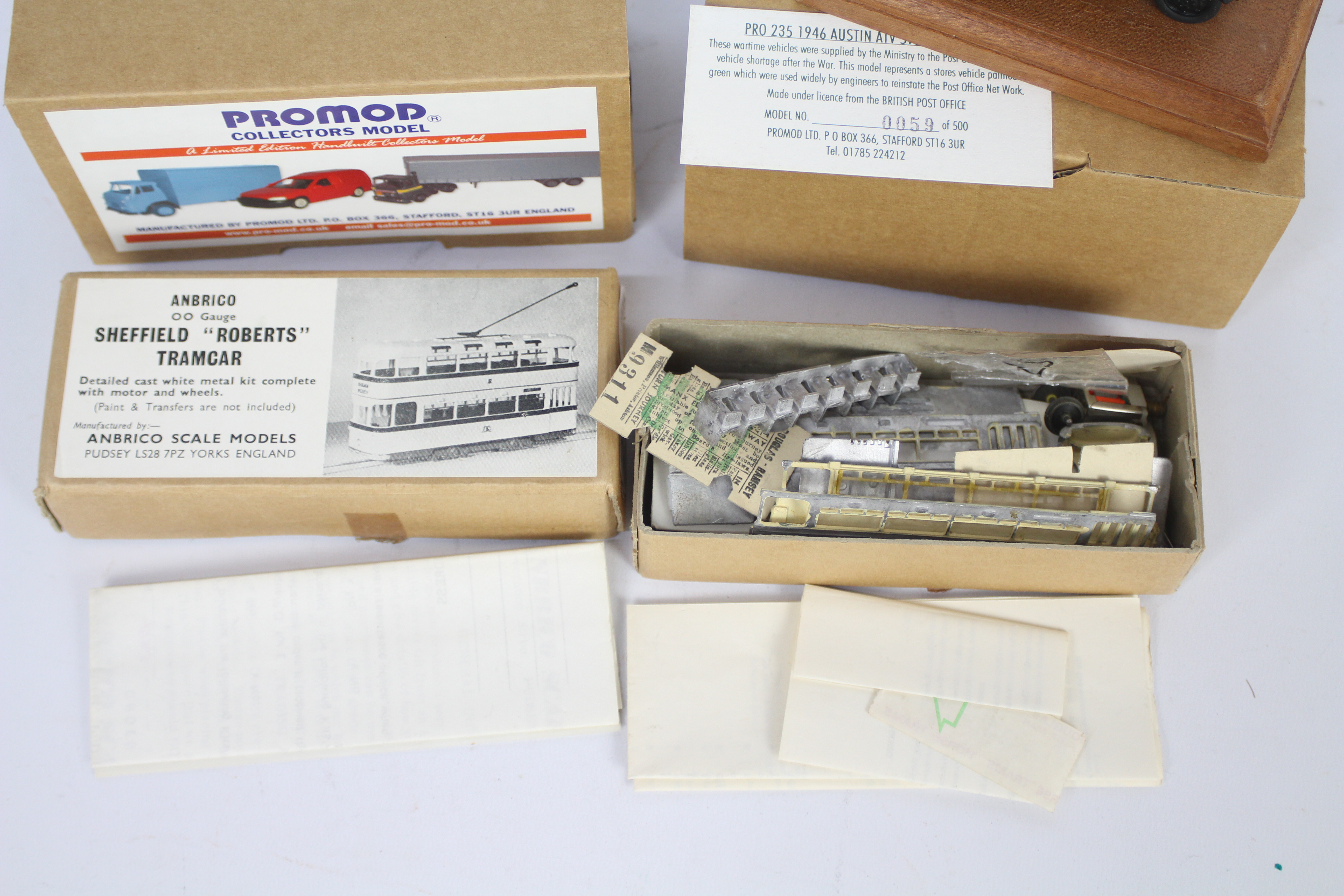 Promod, Anbrico - Two boxed white metal promotional models with an Ambrico Bus Kit. - Image 3 of 4