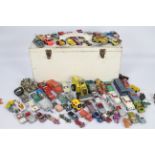 Diecast - A large quantity (approximately 50+) of playworn vehicles to include Dinky, Lesney,