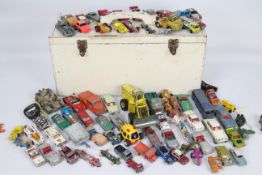 Diecast - A large quantity (approximately 50+) of playworn vehicles to include Dinky, Lesney,