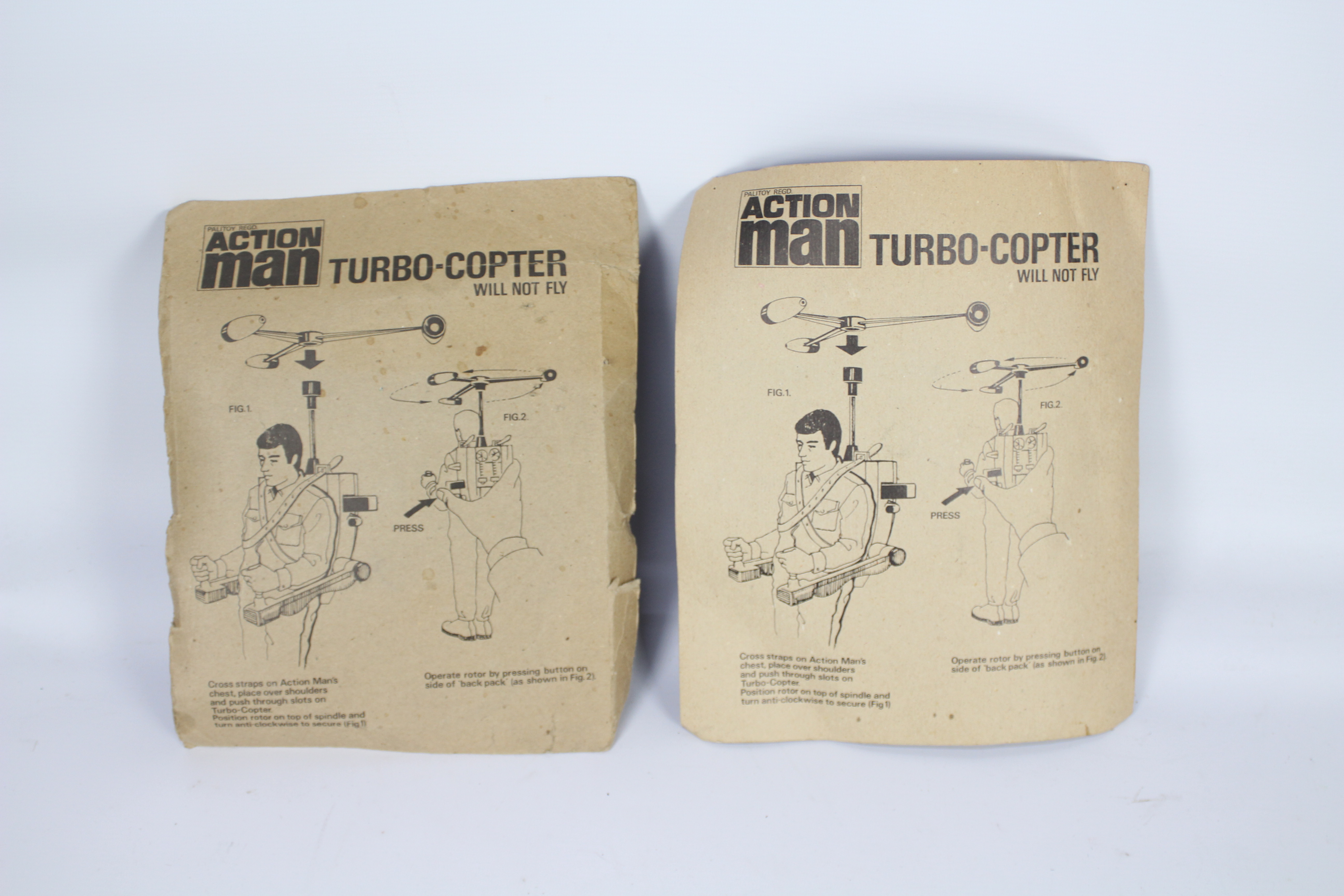 Palitoy, Action Man - Two carded Palitoy Action Man Turbo Copters. - Image 4 of 4