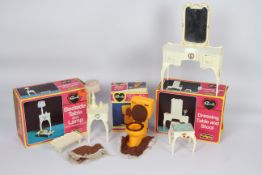 Pedigree - Sindy - 3 x boxed Sindy furniture sets - Lot includes a #44506 Bedside Table and Lamp