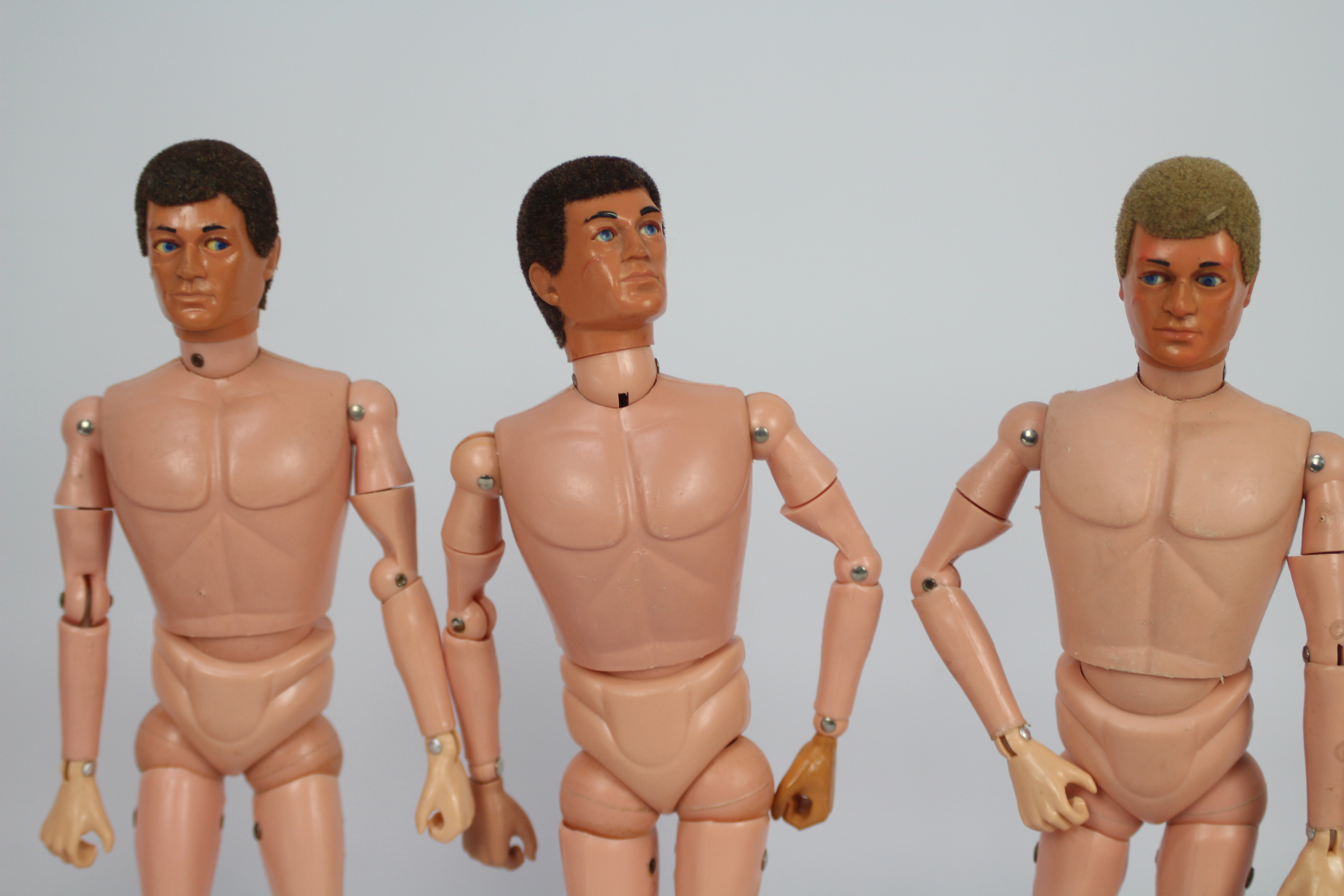 Palitoy, Action Man - Five naked Palitoy Action Man Eagle-Eye figures. - Image 2 of 4