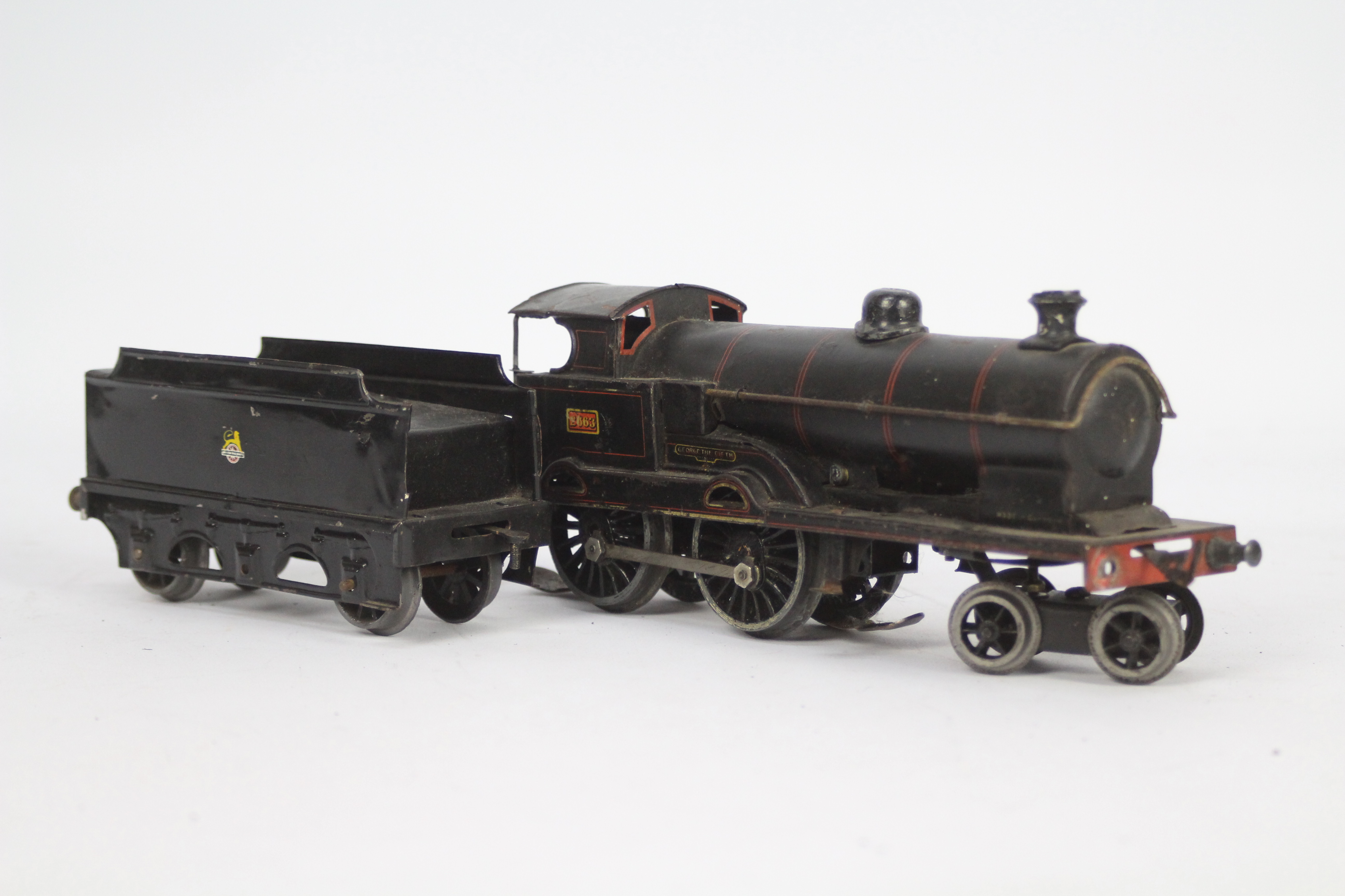 Bing - Bassett Lowke - An electric O gauge 4-4-0 loco named George The Fifth for spares or - Image 4 of 5