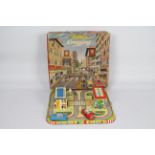 Technofix - A boxed tinplate Zebra Crossing set # 310 with clockwork Mercedes and Opel cars on a