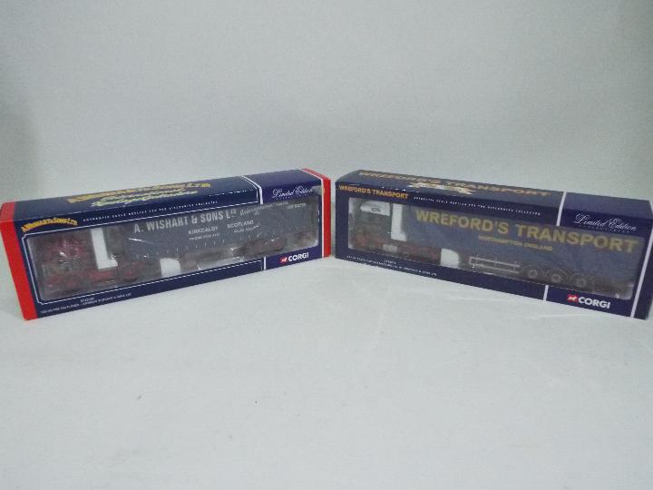 Corgi - 2 x limited edition 1:50 scale die-cast model trucks - Lot includes a boxed #CC13109 Volvo