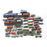 Hornby, Triang - 25 x unboxed Hornby and Triang OO gauge wagons,