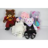 Build-a-Bear - 5 bears to include a brown bear wearing a Harry Potter Gryffindor hooded cape, scarf,