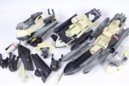 Palitoy, Action Man - A fleet of four unboxed Action Man 'Space Ranger' Space Speeder vehicles.