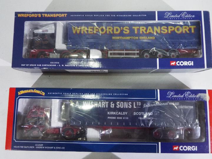 Corgi - 2 x limited edition 1:50 scale die-cast model trucks - Lot includes a boxed #CC13109 Volvo - Image 2 of 2