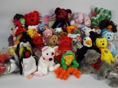 Ty Beanies - A collection of -- 47 x Beanie Babies and Buddies including Speckles, Scary, England,