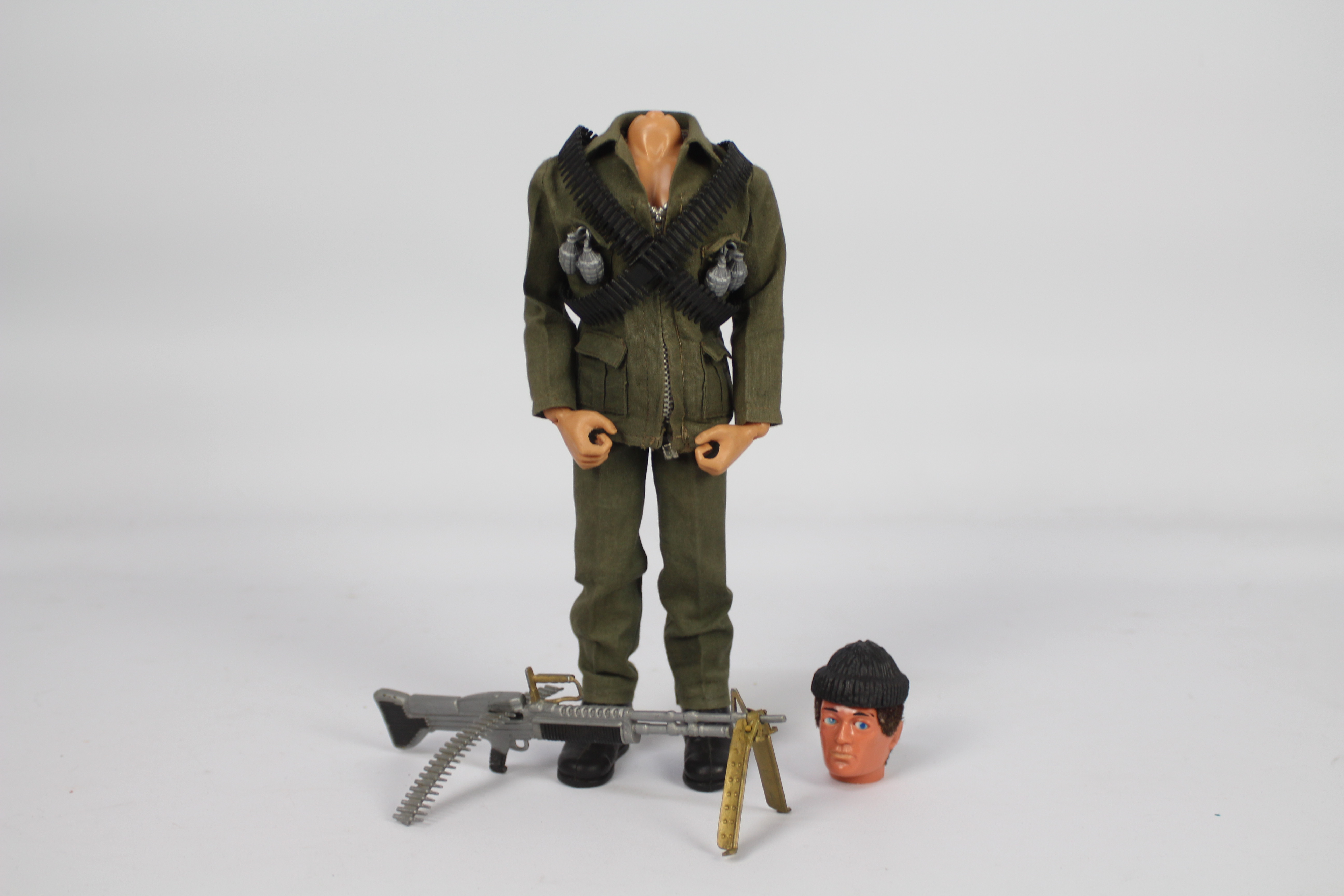 Palitoy, Action Man - A Palitoy Eagle-Eye Action Man figure in Commando outfit. - Image 5 of 9