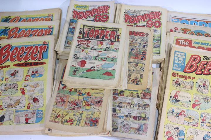 The Beezer - Topper comics - An excess of 100 The Beezer and Topper comics from 1965 - 1991 to
