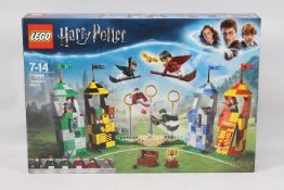 Lego Set - Harry Potter - a factory sealed Lego Harry Potter set No. 75956 Quidditch Match.