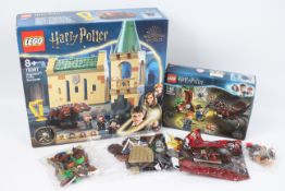 Lego - 2 x boxed Lego Harry Potter sets and small Harry Potter set presented in a pack - Lot