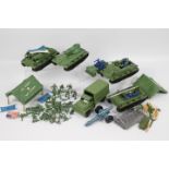 MPC - An unboxed and incomplete vintage 1960's MPC Armed Forces Battle Front Playset.