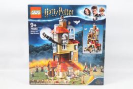 Lego Set - Harry Potter - A factory sealed Lego Harry Potter set No. 75980 'Attack On The Burrow'.