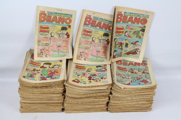 The Beano comics. An excess of 150 The Beano comics from 1987 and , 1988 to include No.2320, No.