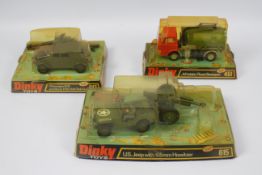 Dinky - A group of 3 x 1970s Dinky models, Volkswagen KDF & Anti-Tank Gun # 617, U.S.