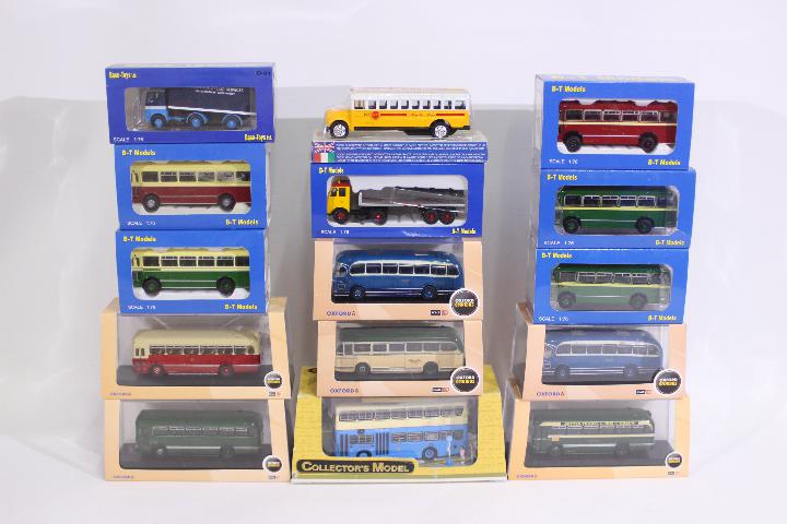 Oxford - Baste Toys - CSM - 15 x boxed bus and truck models in 1:76 scale including Leyland Royal