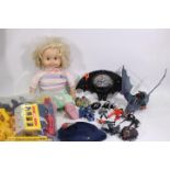 Ertl - DC Comics - Cricket - A collection of items including a large Cricket doll,