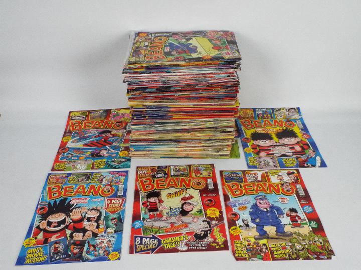 The Beano - Comics. An excess of 150 The Beano, paperback comics from 2007 to include: No.3405, No.