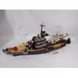 Topper Toys - An unboxed battery operated 'USS Battlewagon' from Topper Toys.