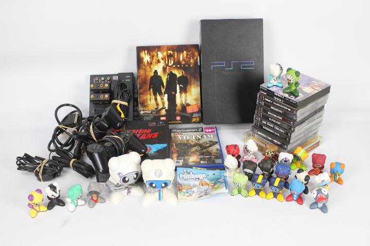 Sony - Play Station 2 - Radica Funkeys - A collection including an unboxed Play Station 2 with
