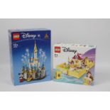 Lego - 2 x boxed Disney Princess Lego sets - Lot includes a #40478 'Mini Disney Castle' Lego set,