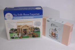 The Dolls House Emporium, Robotime Rolife - Two boxed dolls house furniture sets.