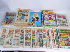 The Beano comics - An excess of 100 The Beano comics from varying decades to include No.