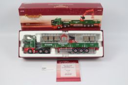 Corgi - Hauliers Of Renown - A limited edition MAN TGA Crane trailer & palletised load in Evans