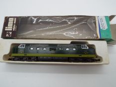 Lima - an N Gauge 'Deltic' Locomotive, op no D9003, appears ex in window box,