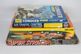 Parker - Scalextric - Airfix - Capri - 3 x vintage board games and a Micro Scalextric set,